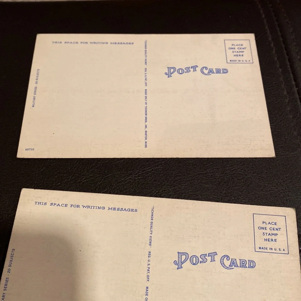 Vintage postcards from the 1940’s. Unused. Excellent condition No folds or tears